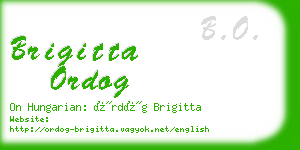 brigitta ordog business card